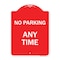 Signmission Designer Series Sign-No Parking Anytime, Red & White Aluminum Sign, 18" x 24", RW-1824-23763 A-DES-RW-1824-23763 - alternate 1